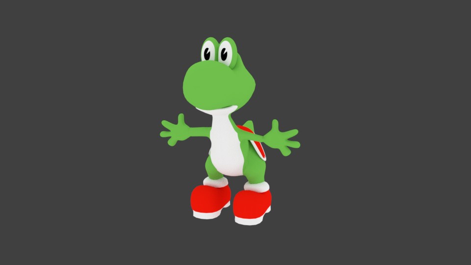 yoshi 3d low poly preview image 1
